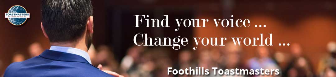 Foothills Toastmasters header image